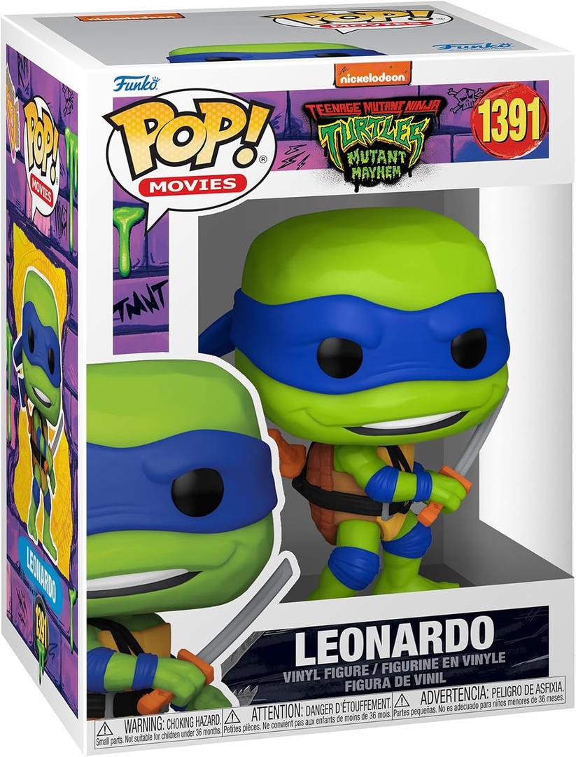 Funko POP! Movies: Teenage Mutant Ninja Turtles (TMNT) Leonardo - Collectable Vinyl Figure - Gift Idea - Official Merchandise - for Kids & Adults - Movies Fans