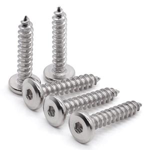 Glvaner (100 pcs) M3 x 25mm Round Socket Head Self Tapping Screws 304 Stainless Steel 18-8 Type A Point Sheet Metal Screws Wood Screws Furniture Screws
