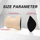 SPRFUFLY Make Restful Car Headrest Pillow, Car Pillow for Driving with Adjustable Strap, Breathable Removable Cover & Ergonomic Design - Softness Travel Car Neck Support Pillow (Beige, 1PC)
