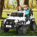 TQ10152US-WH- 12V 2-Seater Ride on Car Truck Toy with Remote Control & Storage Room, White, Only Electrics and Frame No Shell and Wheels