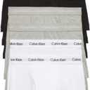 Calvin Klein Men's Cotton Stretch 7-Pack Boxer Brief (Large, 3 Black, 2 Grey Heather, 2 White)