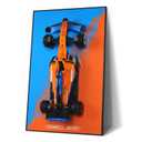 Display Wallboard for Lego McLaren Formula 1 Race Car, Wall Mount for Lego 42141 Collectible F1 Model Kit (Car Not Included),New Background