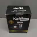 Kaffe Electric Burr Coffee Grinder (5.5oz) w/Adjustable Precise Coarseness Settings - Flat Burr - [Improved Motor] - Precision Coffee Bean Grinder for Home Use - Stainless Steel