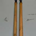 2 Pcs 26.5 Inch Bark Spud Debarking Tool Long Steel Curved Blade Log Peeler Tools with Comfortable Wooden Handle, Bark Removal Stripping Tool for Logs Without Damaging Wood