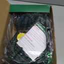 Flexi Hose with 8 Function Nozzle, 100FT - Lightweight Expandable Garden Hose, No-Kink Flexibility, 3/4 Inch Solid Brass Fittings and Double Latex Core - Black and Green
