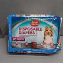 Simple Solution Disposable Dog Diapers, Female Dog Diapers, Puppy Potty Training, Incontinence and Heat Cycle Protection, Medium Diapers for Dogs, 15-23 Inch Waist, 30 Count