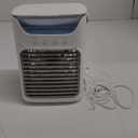 Portable Air Conditioners, 4-in-1 Evaporative Mini Air Cooler with 700ml Water Tank, 3 Wind Speeds, 2 Cool Mist, 7 LED Light, 2/4/6H Timer, Upgraded Leak-proof Cooling Fan for Room Bedroom Office Desk