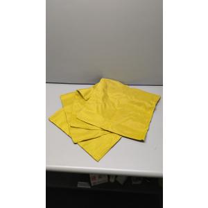 MIULEE Pack of 4 Decorative Outdoor Throw Pillow Covers Linen Waterproof Pillow Covers Farmhouse Cushion Cases for Patio Garden Tent Balcony Couch Sofa 16x16 inch Yellow