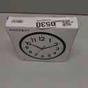 AKCISOT Wall Clock, Modern Small Wall Clocks Battery Operated 8 Inch, Silent NonTicking Analog Classic for Office, Home, Bathroom, Kitchen, Bedroom, School(Black)