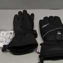 Telguua Heated Gloves for Women Men, Electric Rechargeable Heated Work Glove Ski Mitten Waterproof Touchscreen Heated Gloves, Grey, XS 