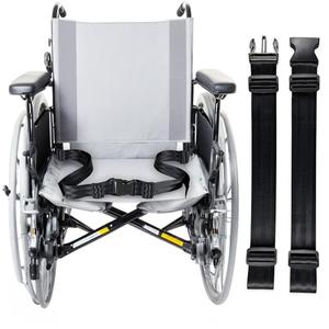 Adjustable 2-Point Wheelchair Safety Lap Belt – Anti-Fall Seat Belt for Seniors & Plus Size, Easy Install, 12-60" Adjustable