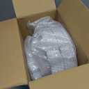LIYH 100 Pcs White Plastic Plates with Gold Rim - Scalloped Plastic Disposable Plates Includes Dessert & Dinner Plate Heavy Duty Tableware Dishes for Birthday Party 50 Guests