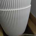 Dexceder 9x8 Self Watering Planters Indoor (2 Pack, White)