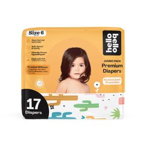 Hello Bello Premium Diapers, Size 4 (22-37 lbs) Surprise Pack for Girls - 84 Count, Hypoallergenic with Soft, Cloth-Like Feel - Assorted Girl & Gender Neutral Patterns