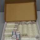 Raycare Flameless Candle with Remote Timer  9 Flickering Acrylic Battery Operated LED Pillar Candles with Embedded Star String for Valentine's Day, Home Decor, and as a Gift (Ivory)