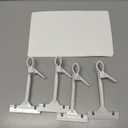 Suzile 4 Pcs 11 x 7 Inch Acrylic Sign Holder with Clamp Clip on Double Head Swivel Sign Rotating Price Holder Display White Erasable Merchandise Sign Display Clip for Supermarket Business Store