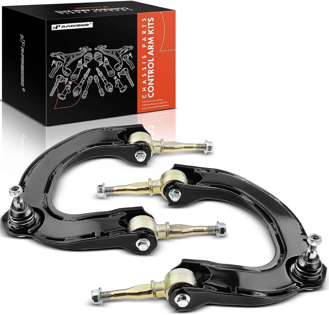 A-Premium 2 x Front Upper Control Arm, with Ball Joint & Bushing, Compatible with Hyundai Sonata 1999-2005, XG300 2001-2005, Kia Optima Magentis 2001-2006