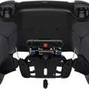 eXtremeRate Black Rubberized Grip Programable RISE4 Remap Kit for PS5 Controller BDM-010 BDM-020 Models, Upgrade Board & Redesigned Back Shell & 4 Back Buttons for PS5 Controller
