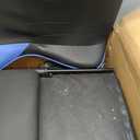 HLDIRECT Gaming Chair with Footrest, Lumbar Support & Headrest, Black&Blue, Standard