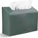 Leather Cover for Disposable Paper Hand Towel Box, Compatible with Kleenex Paper Hand Towel(1-Dark Green)