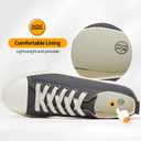 ZGR Womens White Canvas Sneakers,Classic Black Canvas Shoes,Casual Fashion Sneakers (6, Dark Grey)