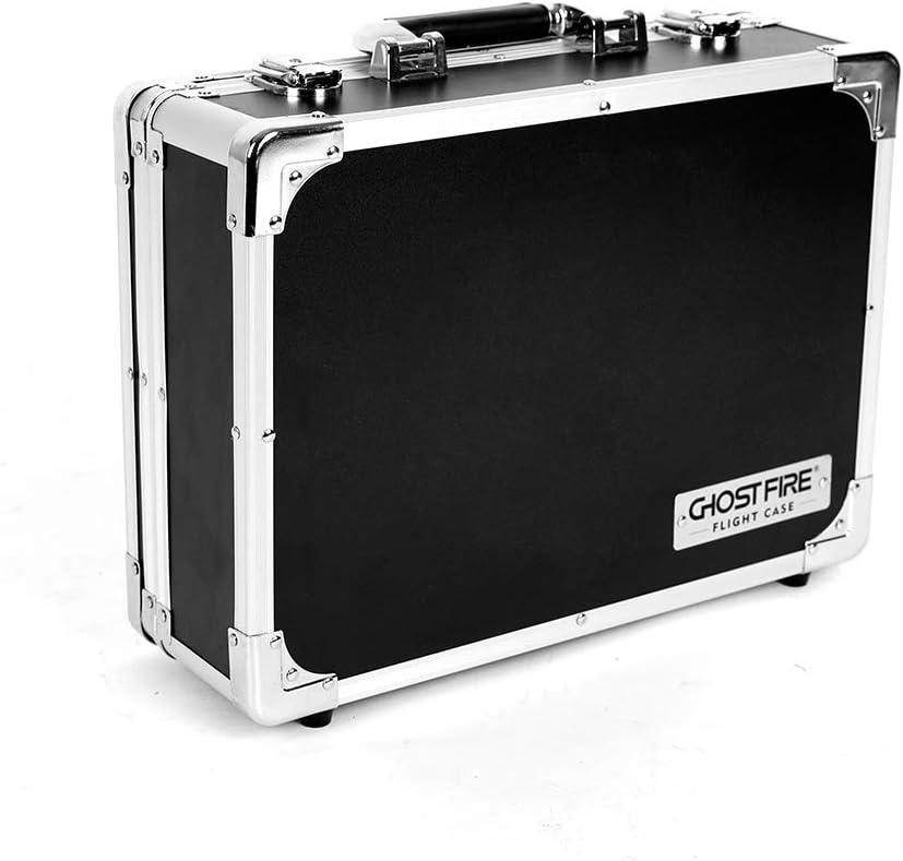 GHOSTFIRE Guitar Multi Effect Pedal Case14x9.8x4.2in with Pedal Mounting Tape FastenerSturdy Locking Aluminum T series T-EC6