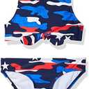 Kanu Surf Girls' Addie UPF 50+ Beach Sport Racer Bikini 2-Piece Swimsuit Size 8