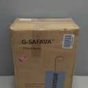 62.5" Wood Floor Lamp for Living Room Gold with Foot Switch Arc Standing Tall Lamps for Bedroom Mid Century Modern Corner Floor Lamps for Office Nursery Industrial Reading Light Room Lamp