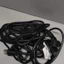 1 to 3 Splitter Outdoor Extension Cord with Multiple Outlets; 25FT Total(7+6+6+6) 13FT End to End; 16/3 SJTW Black Extension Cord Outdoor Waterproof for Halloween Christmas; 16AWG 1625W ETL