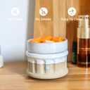 Ceramic Wax Melt Warmer - 3 in 1 Smokeless and Flameless Electric Wax Warmer,Easy to Handle Candle Warmer for Essential Oil and Wax Cubes is Suitable for Home and Office Dcor (A-Rustic White)