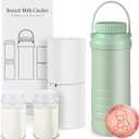 Portable Breast Milk Cooler Bottle, 22oz Capacity Breastmilk Chiller for Travel Mom, 360 Cooling Keeps Milk Fresh for 24 Hours, Breastfeeding Essentials with 2pcs Bottle for Breastmilk Storage