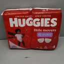 Huggies Size 4 Diapers, Little Movers Baby Diapers, Size 4 (22-37 lbs), 140 Ct (2 Packs of 70)
