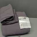 SE SOFTEXLY Muslin Duvet Cover Queen Size, 100% Washed Cotton Duvet Cover Set, Ultra Soft Comforter Cover Linen Like, 3 Pieces Minimalist Gauze Duvet Cover with 2 Pillowcases, 90"x90", Purple Grey