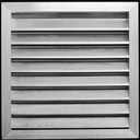 HVAC Premium 24"W x 24"H Aluminum Exterior Gable Louver Vent for Walls & Crawlspace - Weather-Resistant Air Grille with Screen Mesh - [Outer Dimensions 25.75"W x 25.75"H]
