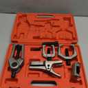 DAYUAN 5pcs Professional Front End Service Tool Kit, Pitman Arm Puller, Ball Joint Separator Tie Rod Remover Tool (Red)