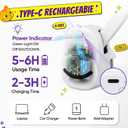 Interactive Cat Toys for Indoor Cats: Automatic Flying Bird Feather Wand Chase Exercise Enrichment Stimulation, USB Rechargeable Durable Safe Hanging Toy for Bored Kittens Adult Multi Cat Households
