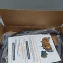 Dicasser Firewood Rack Outdoor and Indoor Firewood Storage, 24 INCH Double Coated Fire Wood Organizer, Waterproof Rustproof Stable Log Holder and Fireplace Decor, Black