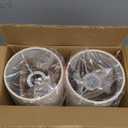 Bedside Table Lamp with Marble Base: Pull Chain Switch 3-Way Dimmable | Linen Fabric Shade & Golden Pole Small Nightstand Lamps 18.5 Inches for Bedrooms, Office, Dinning Room, Set of 2