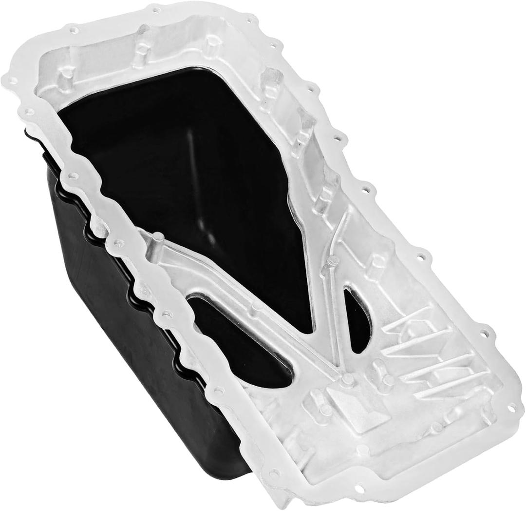 Transmission Oil Pan with Drain Plug 2007-2001 Jeep Wrangler 3.8 liter Engine Oil Pan Upper & Lower Replace# 4666153AC