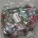 Biubumtu 108 Pcs Christmas Ornaments Pine Cones Berry Pine Branch Set Xmas Decorations for Home, Pinecones for Crafts Vase Filler Wreath Christmas Table Decor