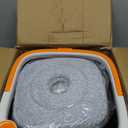 Mop and Bucket Set, Easy-to-use Spin Mop with Separate Dirty Water System, Deep-Cleaning Mops for Floors, Versatile Mops for Walls