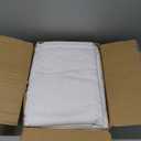 Fitable Faux Linen White Tablecloths for 8 Foot Rectangle Tables - 60 x 120 Inch - 6 Pack Fabric Textured Folding Table Clothes Faux Burlap Table Covers for Wedding, Party, Banquet, Birthday (60"x120" | 6 Pack)
