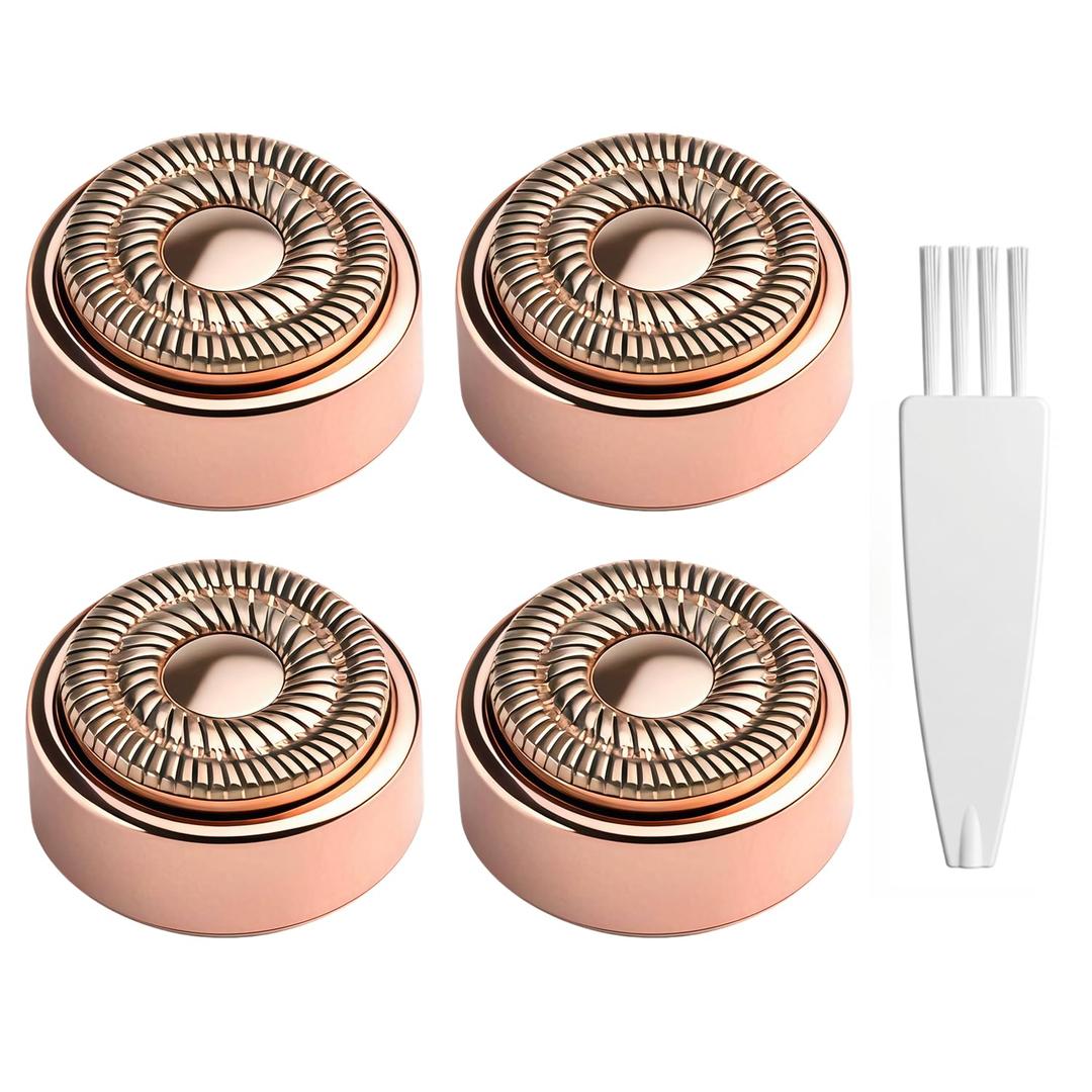 4 Pack Replacement Heads Gen 2 Compatible with Flawless Facial Hair Remover, Replacement Blades Heads Compatible with Flawless Generation 2