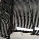 Universal Hood Air Vent 3PCS,Car Hood Vents,Hoods Vents for Trucks, Universal Hood Scoop for Cars,Suit for Colorado, Dodge Ram 1500 2500 3500,GMC Sierra(Carbon Fiber Pattern)