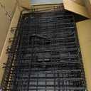 Amazon Basics Portable, Foldable Metal Wire Dog Crate with Removable Tray, Double Door, Divider Panel, Easy to Assemble, 22 x 13 x 16 in, Black