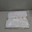 Youyole 200 Pieces Plastic Tags Waterproof Plastic Seal Shipping Tags Logistics Use Big Sign Tie Large Label Tie 250 mm Total Length (White, 2.28 x 3.94 Inches)