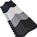 Ankle Socks Men 8 Pairs Cotton Low Cut Socks Breathable Casual Ankle Socks Women (9-12, E-8 Pairs(2*black+2*white+2*grey+2*navy))