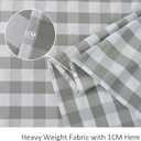 maxmill Checkered Rectangle Tablecloth Water Resistance Antiwrinkle Spillproof Heavy Weight Soft Gingham Plaid Table Cloth for Buffet Banquet Parties Holiday Dinner, 60 x 104 Inch Grey and White