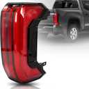 LED Tail Light Rear Lamp Assembly Compatible with Toyota Tundra 2022 2023 2024 2025 Right Passenger Side Replace# 81550-0C200 815500C200 (5-PIN, LED Type Sequential Pattern)