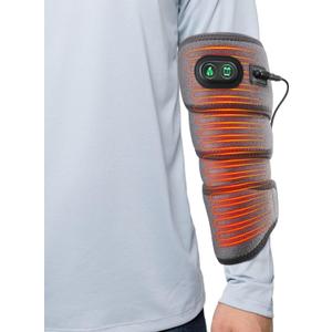 Elbow Heated Pad Wrap for Multiple Body Areas, FSA Eligible, Flexible Electric Heating Pads for Elbow Arm Wrist Ankle Leg Knee, Heated Brace Pad with 4 Heating Levels, 3 Timing Settings Blue (Grey)